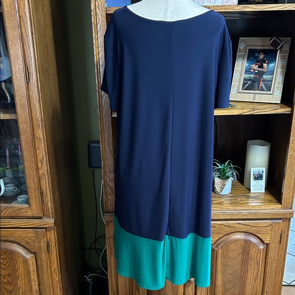 Annalee + Hope Navy and Teal Dress - Picture 4 of 6